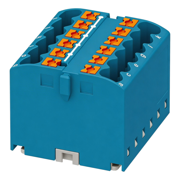 Phoenix Contact 3273288 Distribution block blue 12 connections